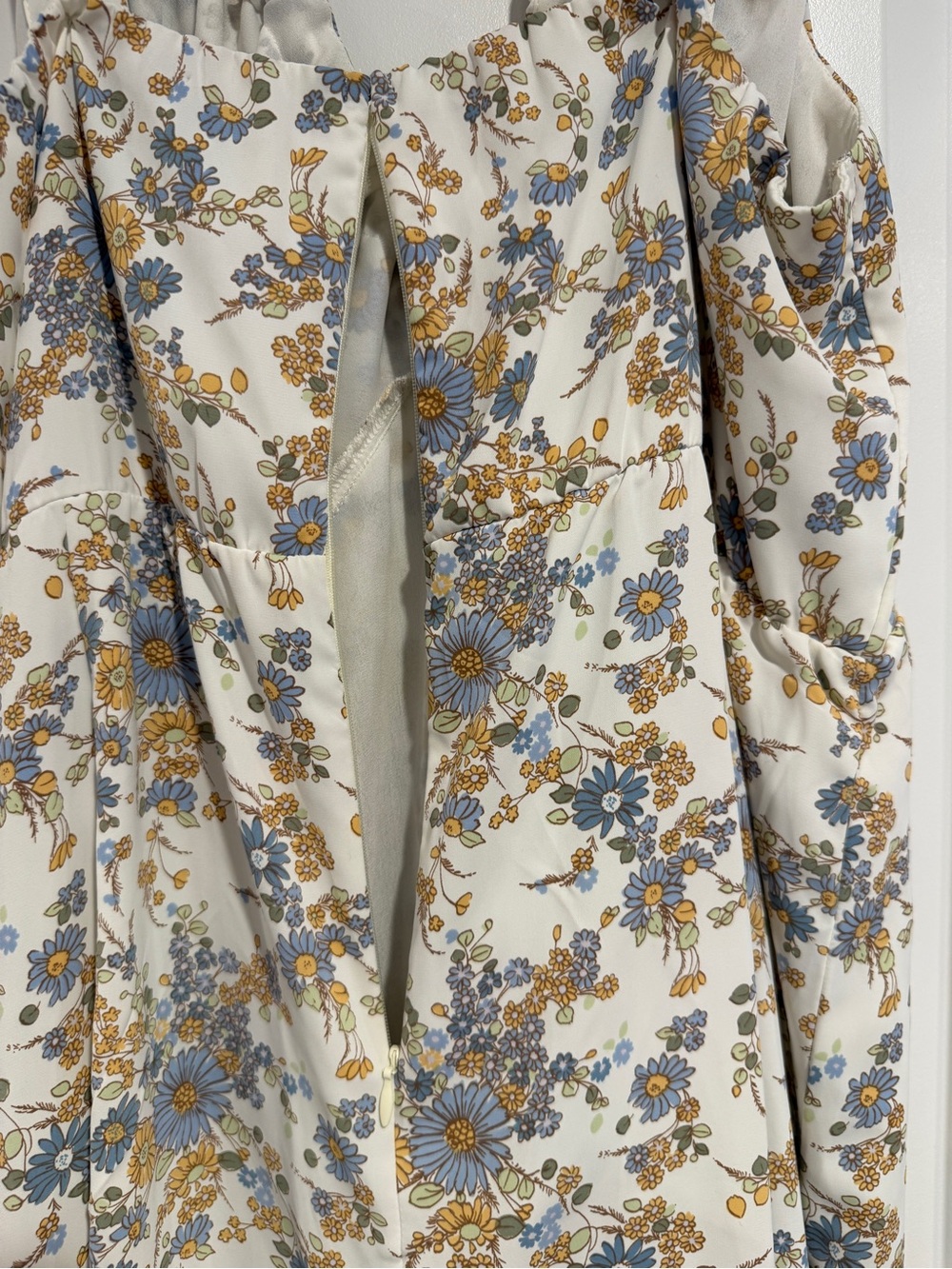 Abercrombie & Fitch Floral Tie Front Midi Dress Women's XL NWT Cottagecore - Picture 10 of 13
